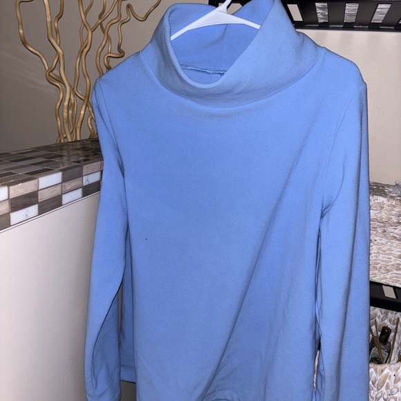 Dudley Stephens Greenpoint Turtleneck Periwinkle Blue Fleece Large New & W/Bag - Picture 10 of 11